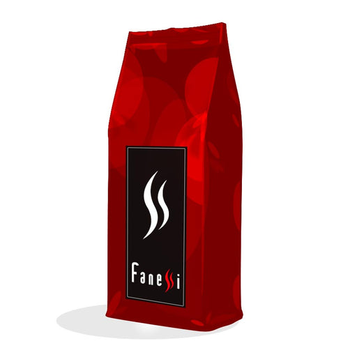bolsa de cafe en grano fanessi intenso