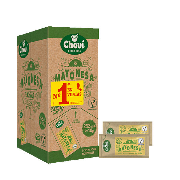 caja de chovi mayonesa monodosis