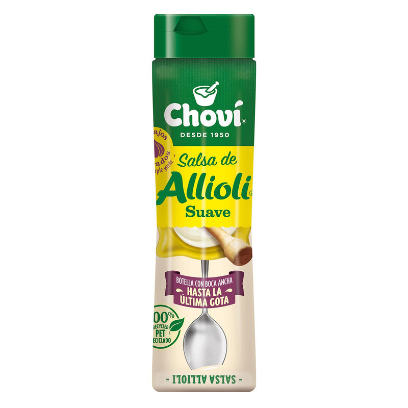 botella de salsa de allioli chovi 400ml