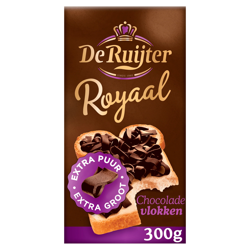 De Ruijter Royaal Chocolade Vlokken 300g