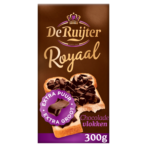 De Ruijter Royaal Chocolade Vlokken 300g