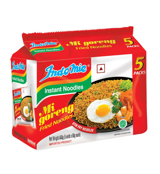 indo mie noodles mi goreng hot spicy 5x80g