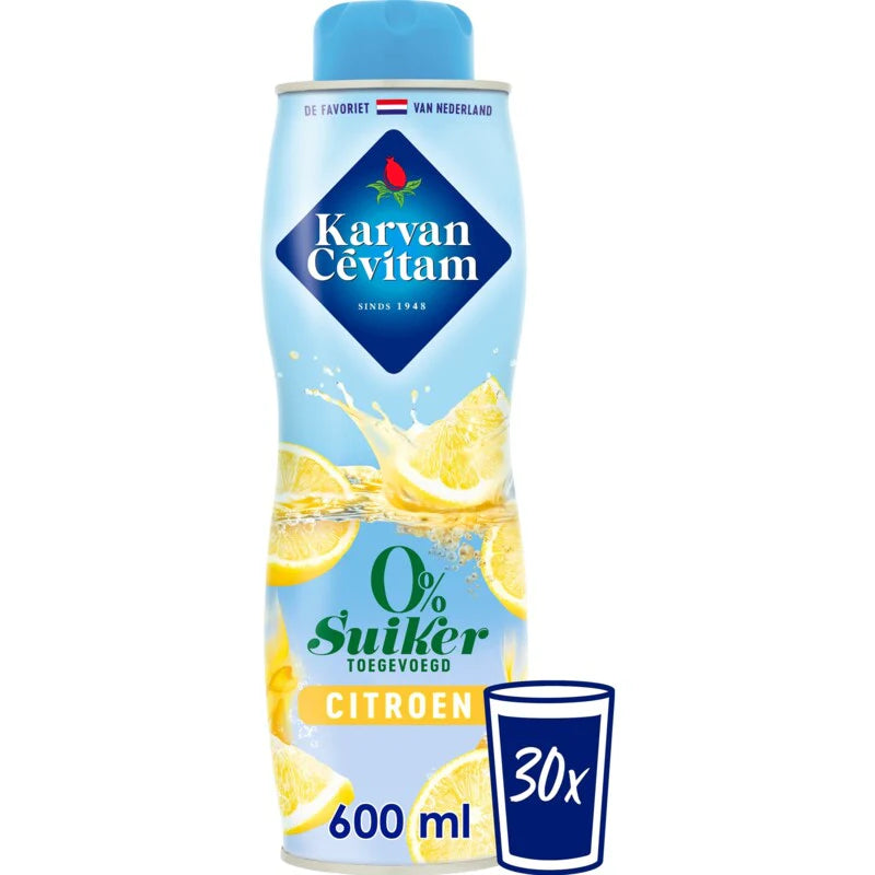 Karvan Cevitam Zero Citroen Siroop 600ml