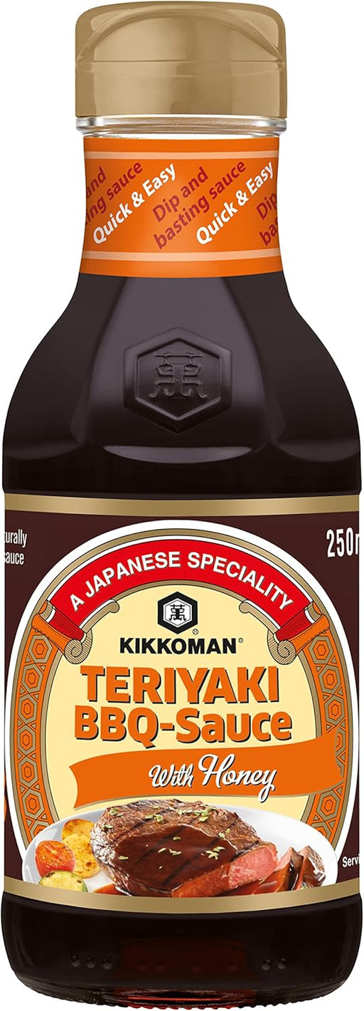 Kikkoman Salsa Teriyaki BBQ 250ml salsa japonesa con sabor barbacoa