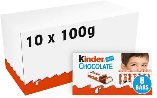 caja de kinder chocolate t8 100g