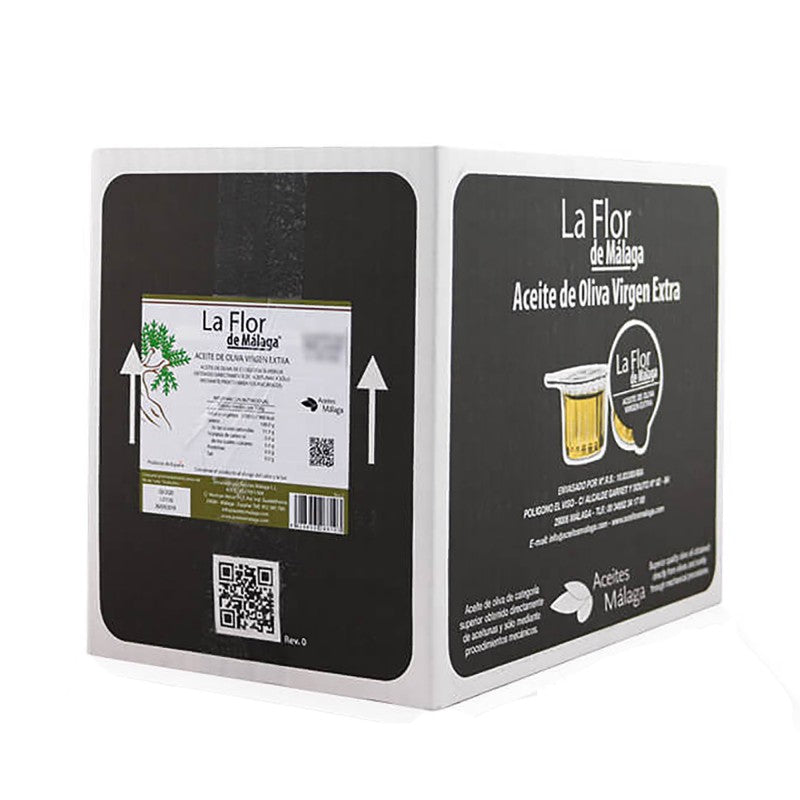 caja de 240x10ml de aceite de oliva la flor de malaga monodosis