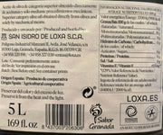 etiquetta de ingredientes loxa 5l