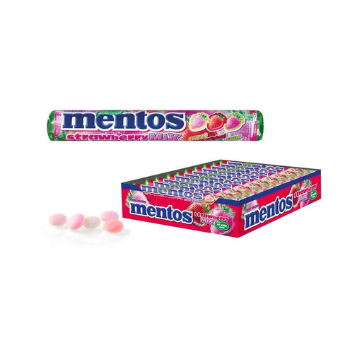 caja de mentos strawberry
