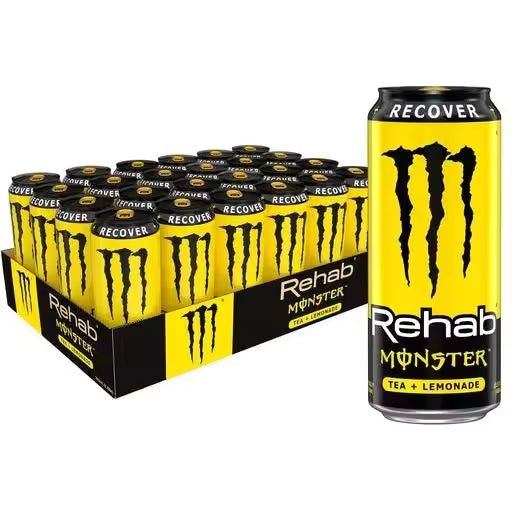 24 latas de monster rehab 500ml