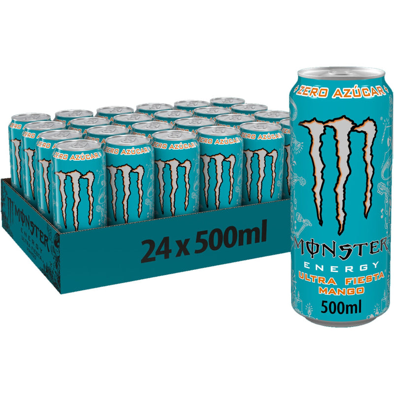 24 latas de monster ultra fiesta mango 500ml
