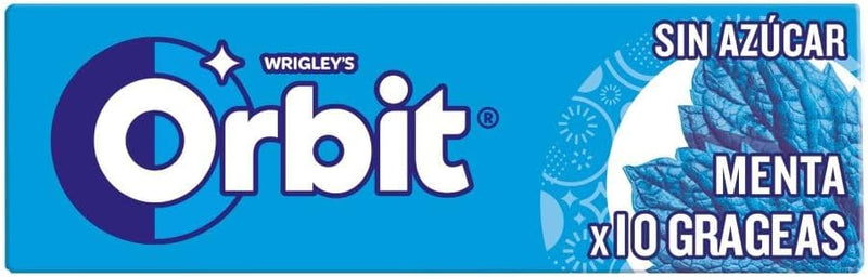 Orbit Menta 14g chicle sin azúcar sabor menta refrescante