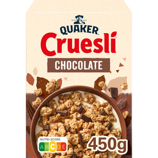 quaker cruesli chocolate 450g