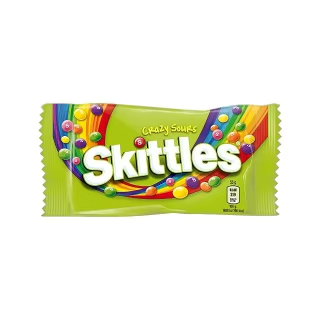 bolsa de skittles crazy sour 38g