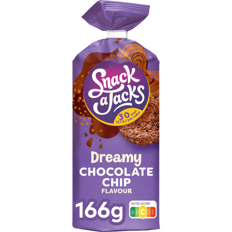 Snack A Jacks Dreamy Chocolate Chip 166g