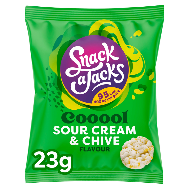 Snack A Jacks Rijstwafels Sour Cream & Chive 23g