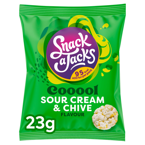 Snack A Jacks Rijstwafels Sour Cream & Chive 23g
