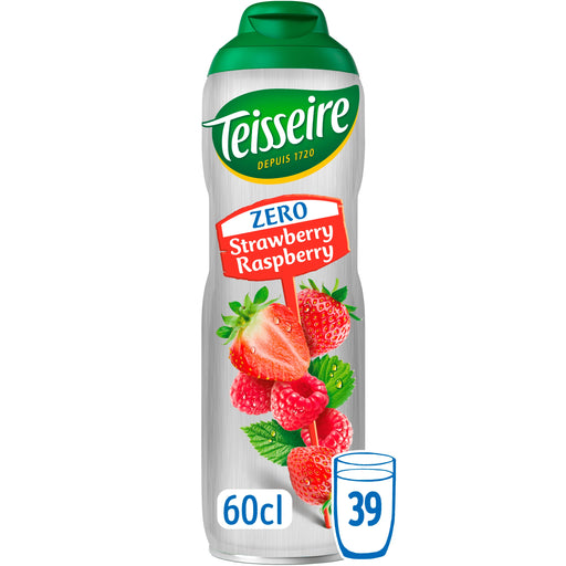 Teisseire Zero Strawberry Raspberry Sirope 600ml