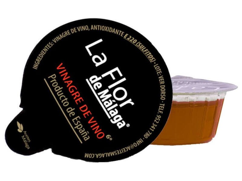 monodosis de vinagre de vino la flor de malaga